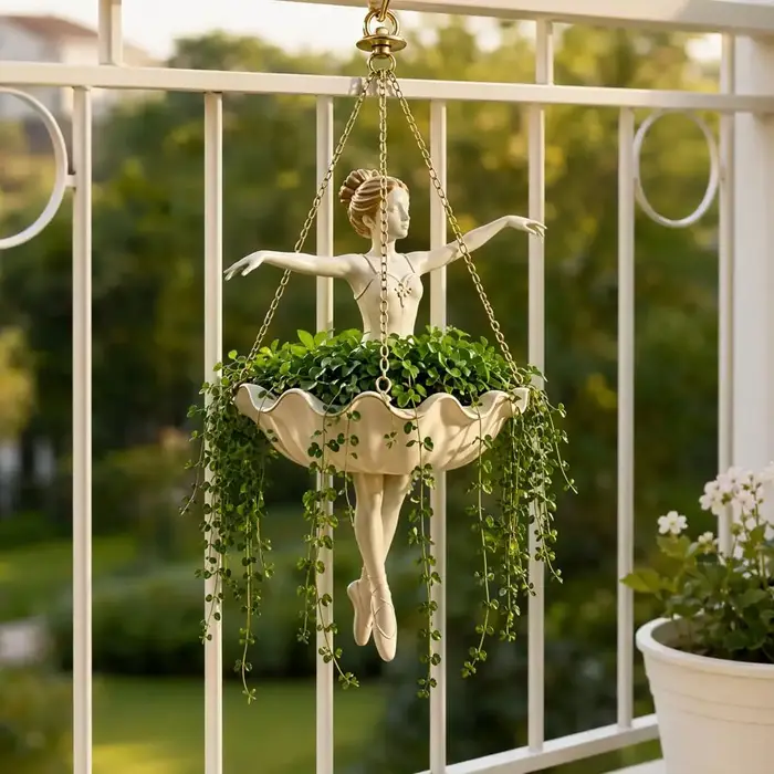 Pot de fleurs suspendu Danseuse de ballet