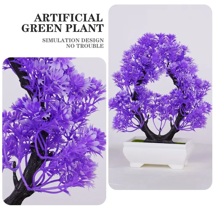 Plantes artificielles bonsaï en pot