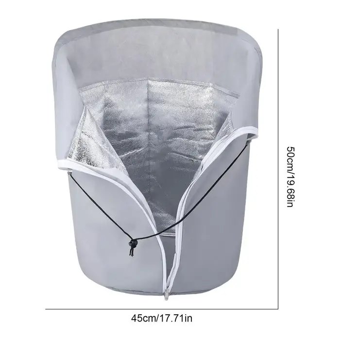 Tesmotor-Sac de protection thermique pour plantes en pot, protecteur de pot d'hiver avec ficelle de
