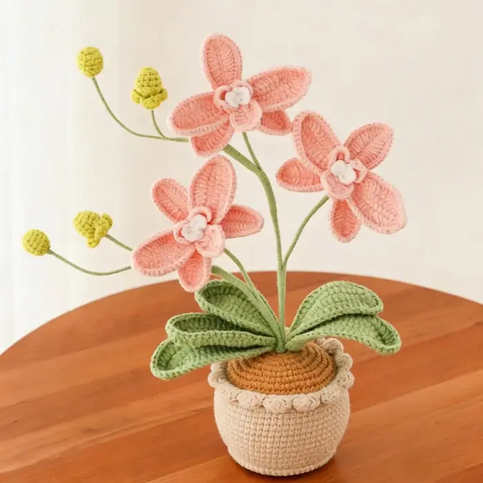Nouvelle plante en pot en laine