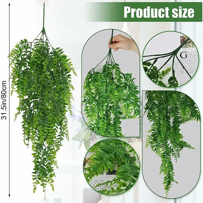 Plante artificielle persane feuilles de fougère vignes tenture murale balcon chambre maison jardin décoration