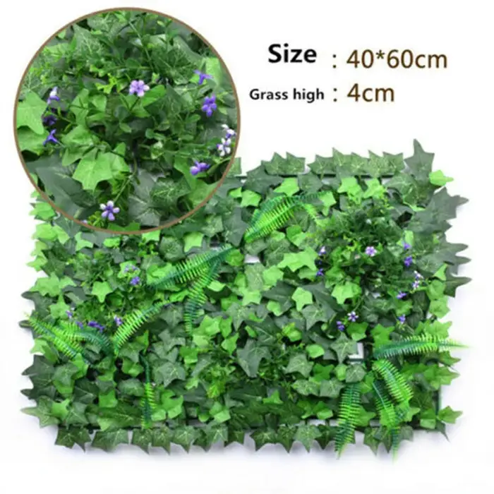 40*60 cm pelouse artificielle plante herbe mur toile de fond fleurs