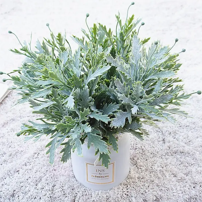 Plante de fleur artificielle de cuir chevelu de chrysanthème pour la maison