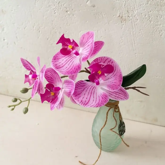 Orchidées Phalaenopsis artificielles réalistes en tissu