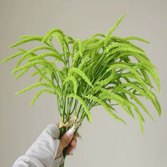 3 pièces/bouquet de plantes artificielles décoration de la maison-larmes d'amant herbe fausses