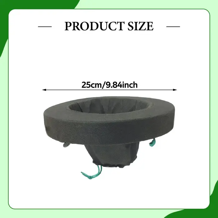 Pot de plantation flottant rond de 25 cm en tissu non tissé