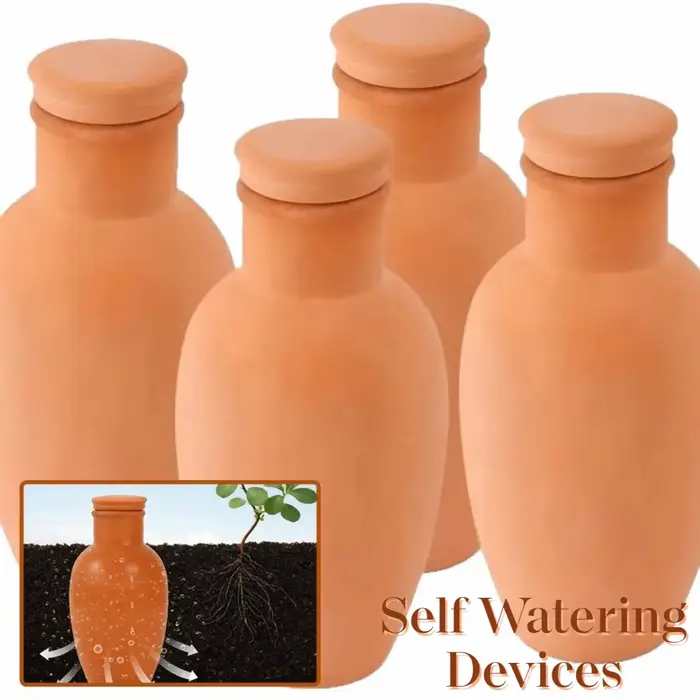 4 Pièces – Système d'irrigation automatique polyvalent en terre cuite avec pointes d'arrosage
