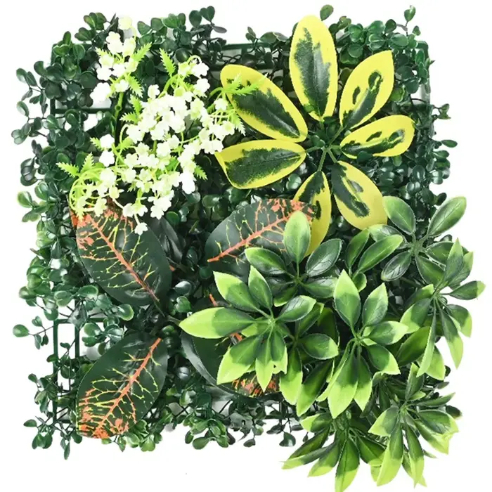 Panneau mural de plantes artificielles, bricolage, fleur, Simulation de la vie éternelle, feuille de