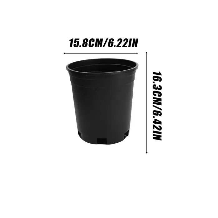 Grands pots de fleurs ronds et épaissis pour jardin, balcon, décoration intérieure, seau de plantati