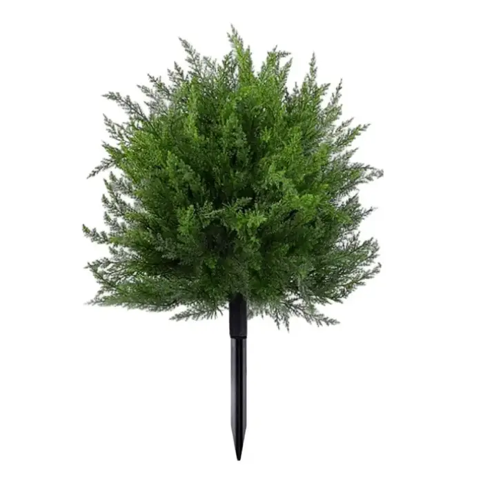 Boules de topiaire artificielles avec support, plantes de cyprès artificielles résistantes aux UV, f