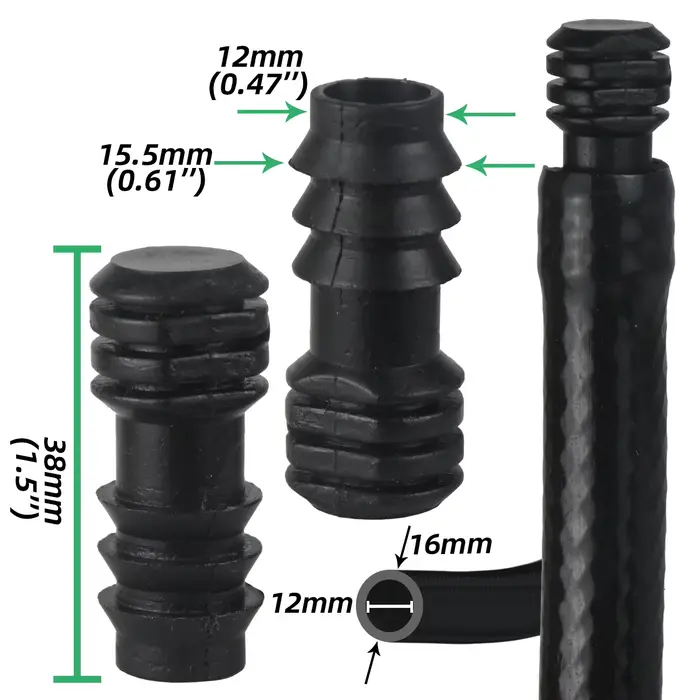 SPRYCLE 10 pièces 16mm raccords connecteur droit Micro Irrigation goutte à goutte 1/2 ''PE tuyau tuy