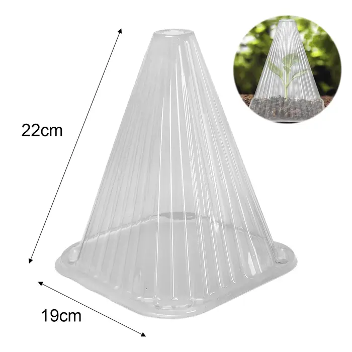 Couvercles de cloche de plantes en plastique Transparent, 10-30 pièces, réutilisables, pour protéger