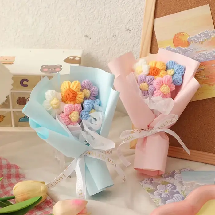 1 pièce de Mini Bouquet de fil fait à la main