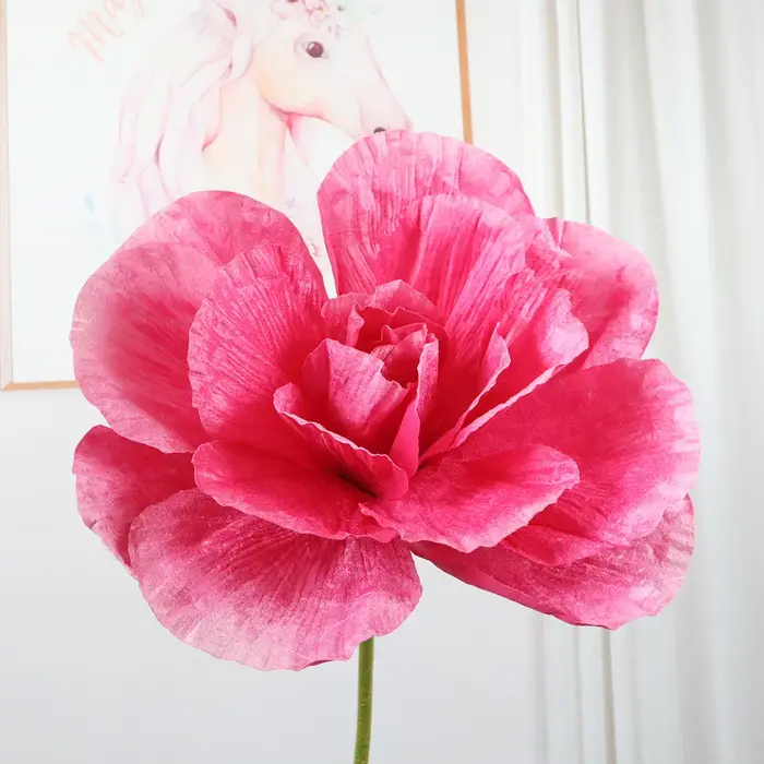 Fleur de rose artificielle en velours, simulation de vitrine, fête de festival, accessoires de photo