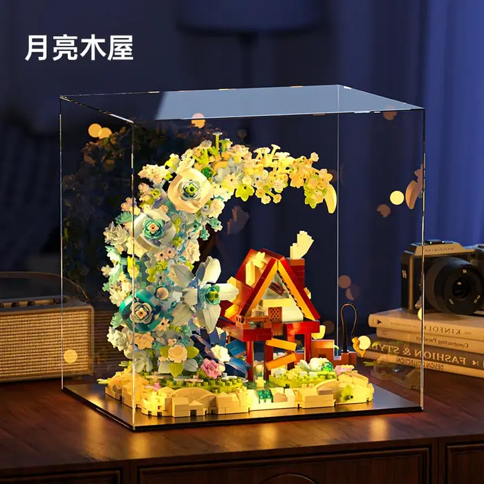 Blocs de construction compatibles Lg Moon Flower Tree House Jihui M3345