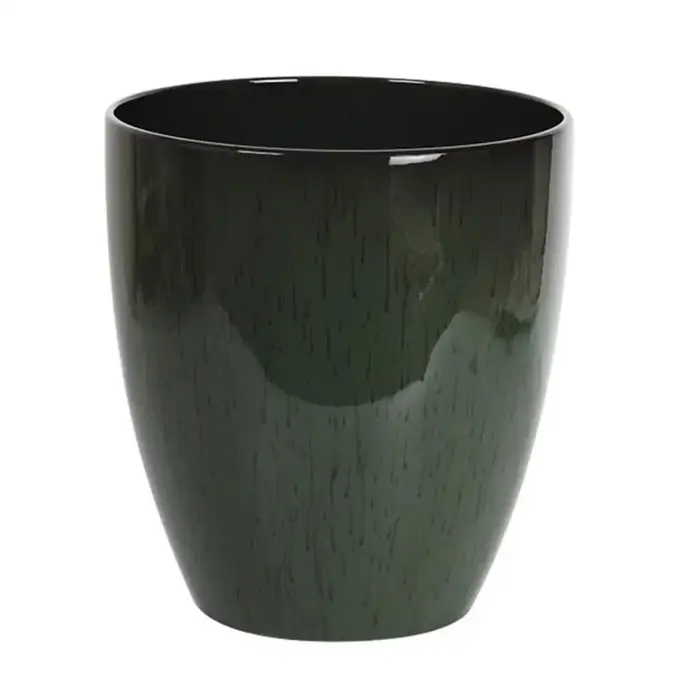 Pot de fleur en résine céramique, 28cm de hauteur, soucoupe de jardinière Monstera pour plantes d'in