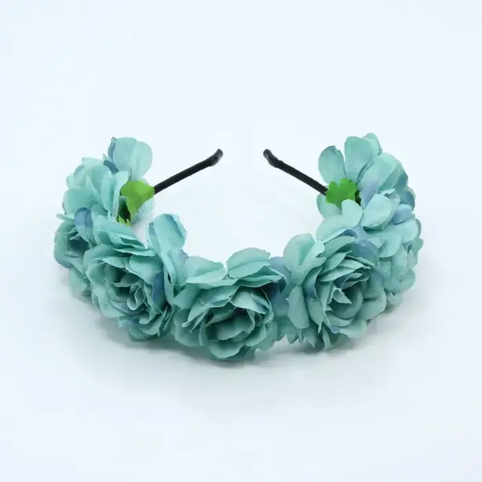 Guirxiété florale pour enfants, couronnes romantiques, cerceau de tête de mariée, patients bohèmes, accessoires pour cheveux de fleurs, bandes de sauna, cadeaux à la mode