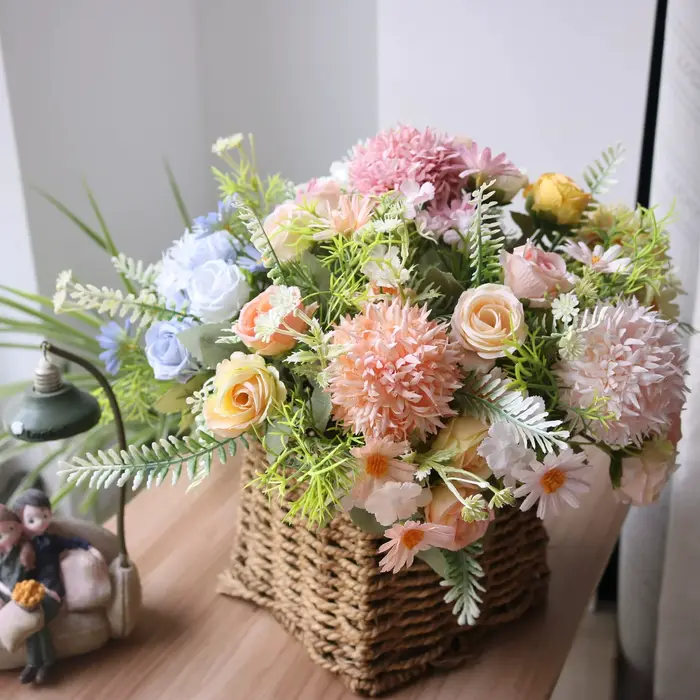 Nouveau Bouquet de pissenlit fleurs artificielles-Faux