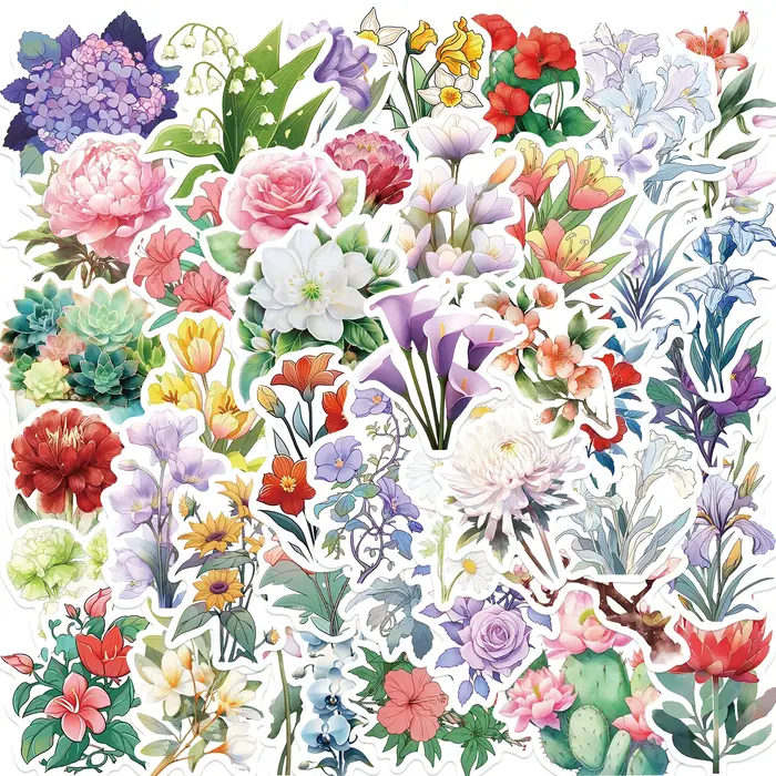 Autocollants plantes et fleurs
