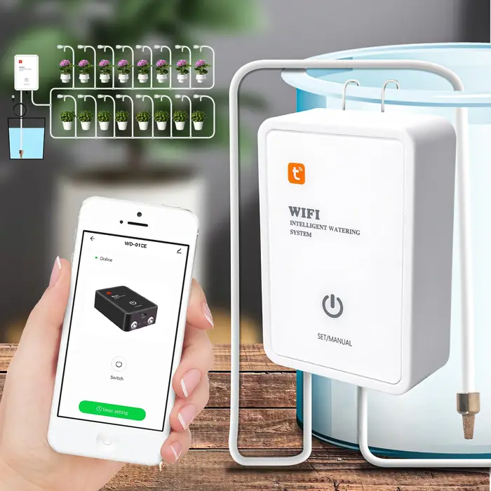 Système de pulvérisation intelligent pour plantes de jardin