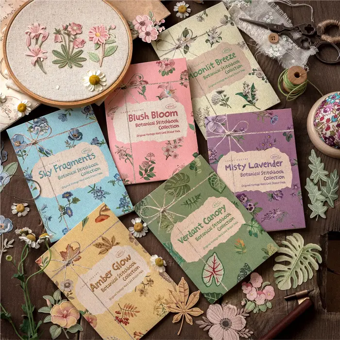 Autocollants de fleurs et de plantes JIANQI
