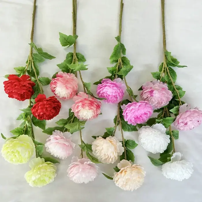 Simulation de fleurs en soie