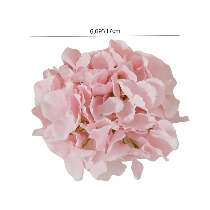 15 pièces/lot 18CM 54 pétales grandes têtes florales d'hortensia fleurs artificielles maison bricolage décoration de jardin de mariage faux flotteurs mur fête