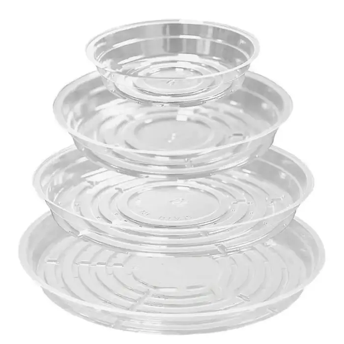Plateaux en plastique pour plantes d'intérieur