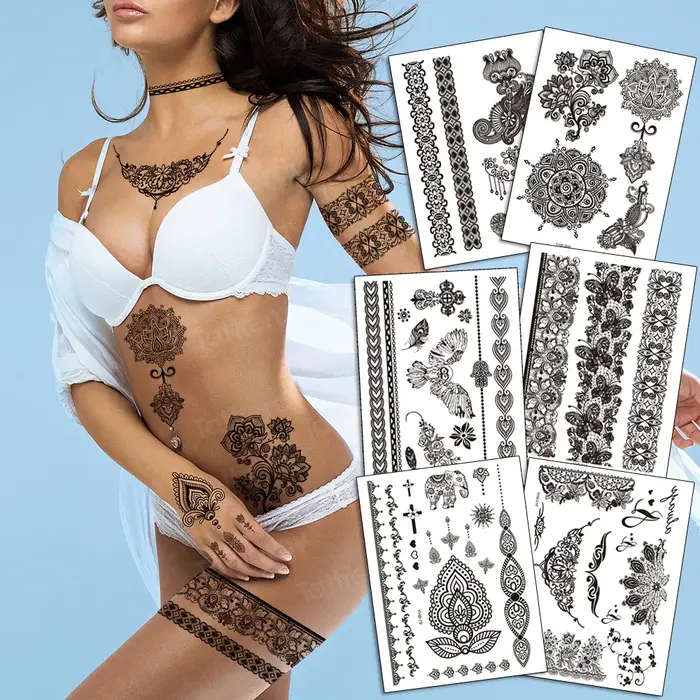 Autocollant de tatouage temporaire