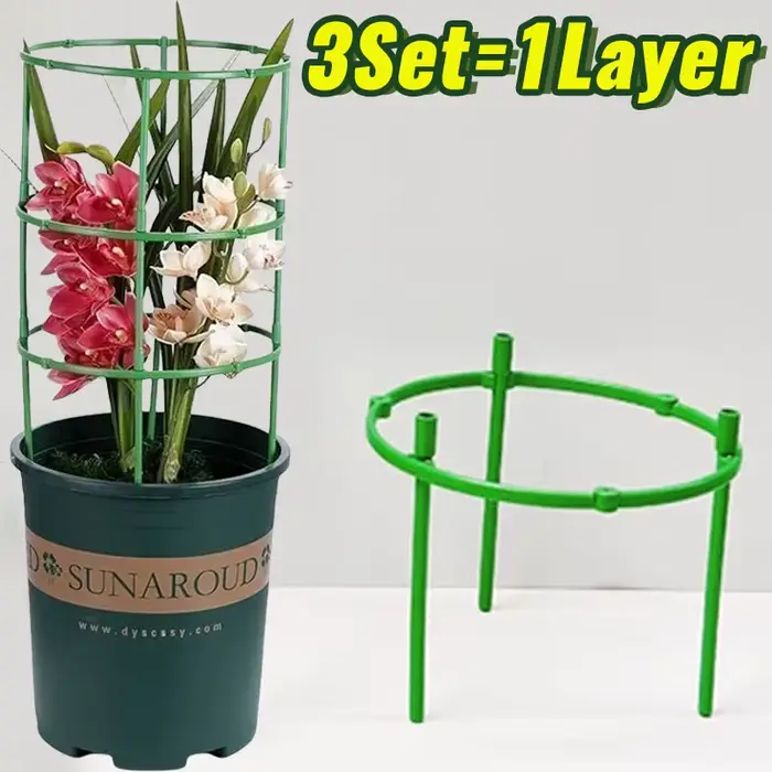 Support pour plantes vertes, cadre de Pile, Arrangement de serre, tige fixe en demi-cercle, plantes 