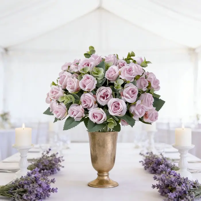 Fleurs artificielles en soie