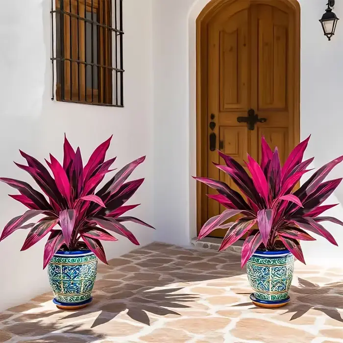 Plante de Dracaena artificielle – Décor réaliste d'intérieur/extérieur avec feuilles vertes