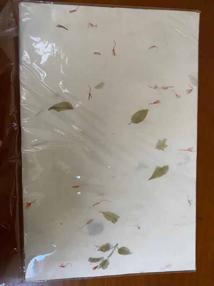 Papier de riz imprimé épais, Fiber de plante de fleur de thé, fait à la main, Yunlong, Papier Xuan à