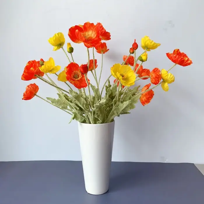 Bouquet de fleurs artificielles à 4 têtes