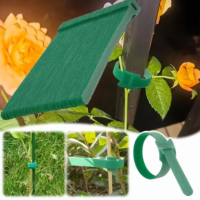 100 attaches pour plantes en nylon réglables et antidérapantes réutilisables