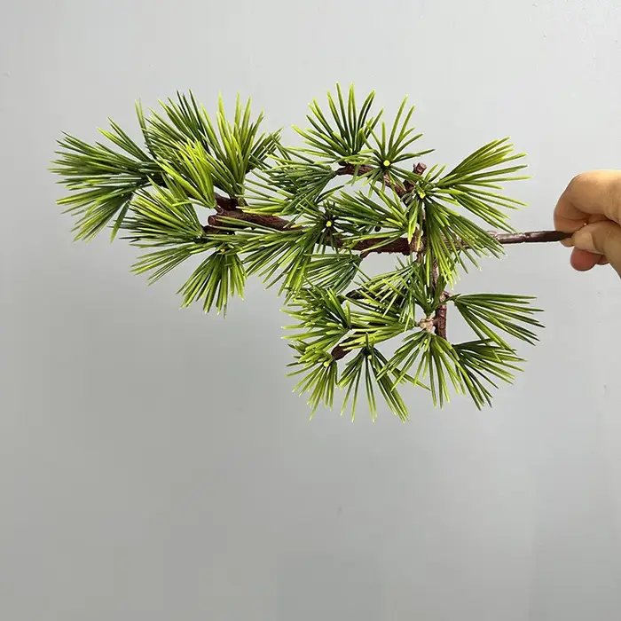 Pétalocarpus artificiel Macrophyllus plante en plastique florale décor à la maison Simulation Masson pin feuille verte plantes décoration de jardin