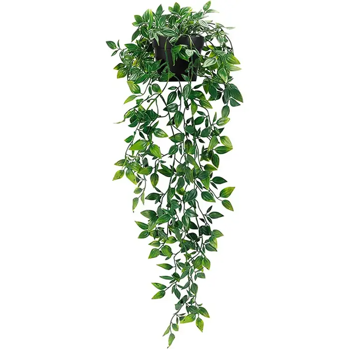 Plantes de lierre artificielles, feuilles en plastique avec pots, décoration de mariage, nouvel an,