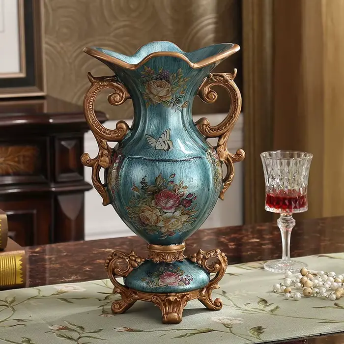 Vase en résine de palais de luxe européen