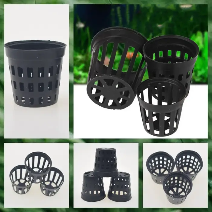 Pots en plastique pour plantes d'aquarium