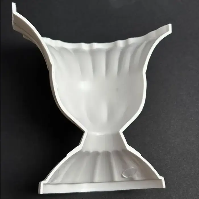 Vase mural demi-cercle blanc pour arrangement floral DIY