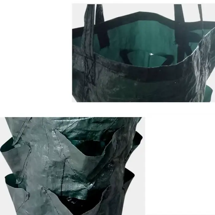 Sac de culture de plantes fraises 3 gallons, conteneur de tomates en plein air, sacs multi-bouche su