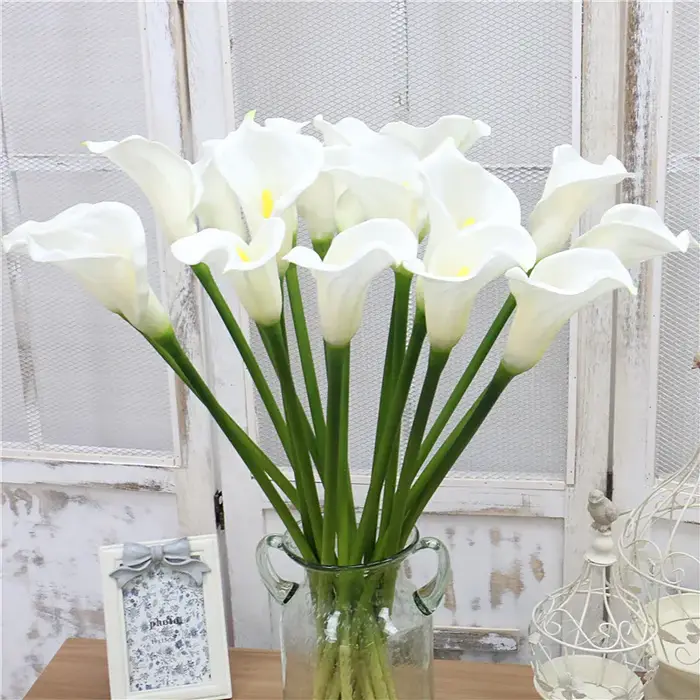 Fleur artificielle PU Calla Lily pour la décoration de mariage