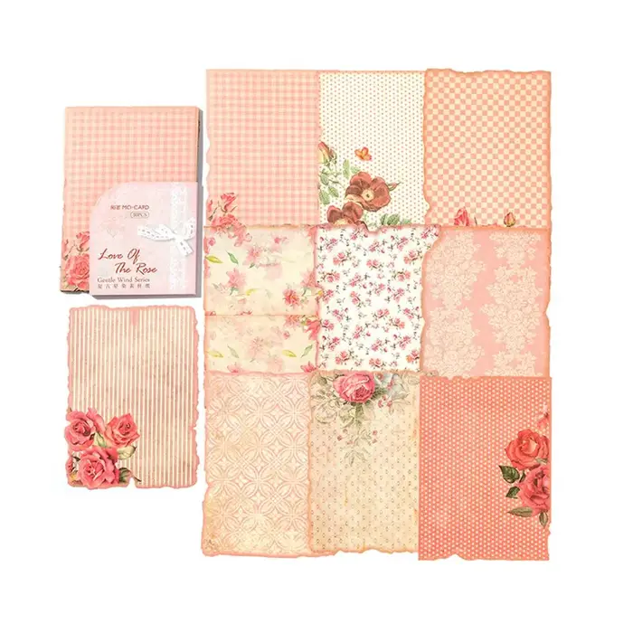 30 pièces/ensemble Mr.Paper rétro fleurs plantes matériel papier à la main bricolage papeterie compt