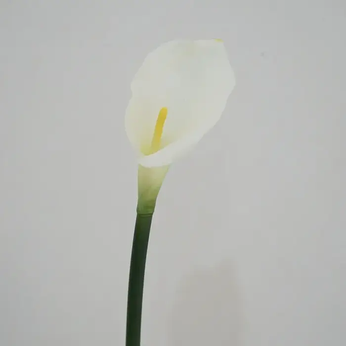 12 pièces Faux Latex Calla Lily fleurs artificielles Bouquet de mariage vraie touche Callas chambre 