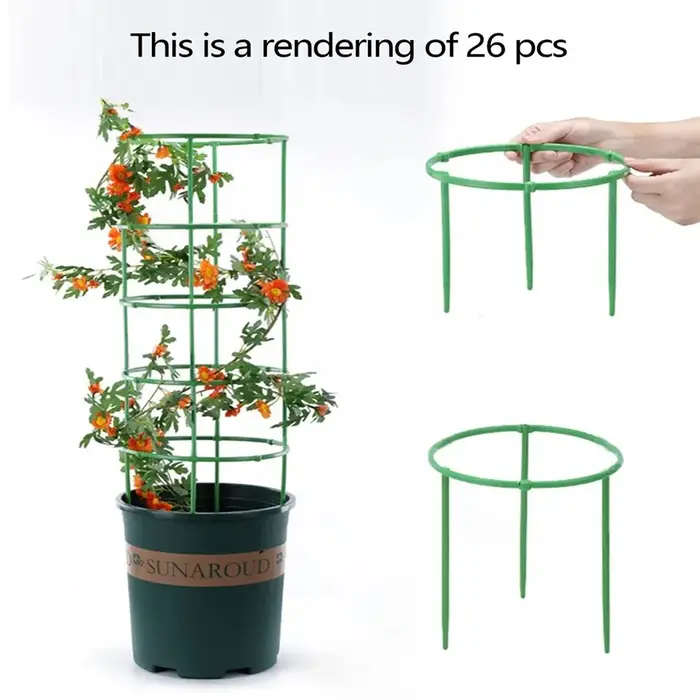 Piquets de support de plantes empilables, support de fleurs de jardin, plantes d'intérieur et d'exté