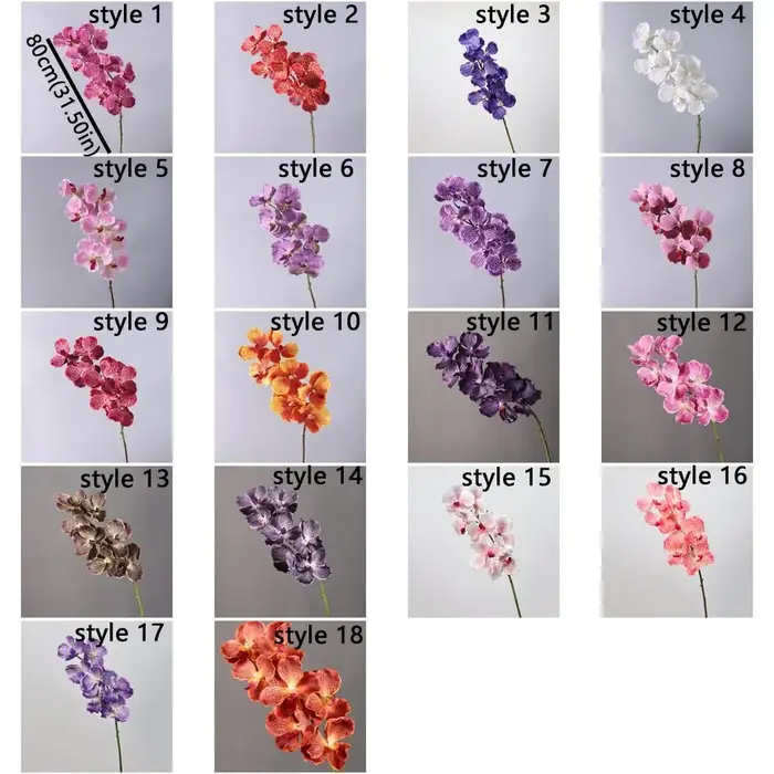 Orchidée Vanda Artificielle de 80 CM en Plastique