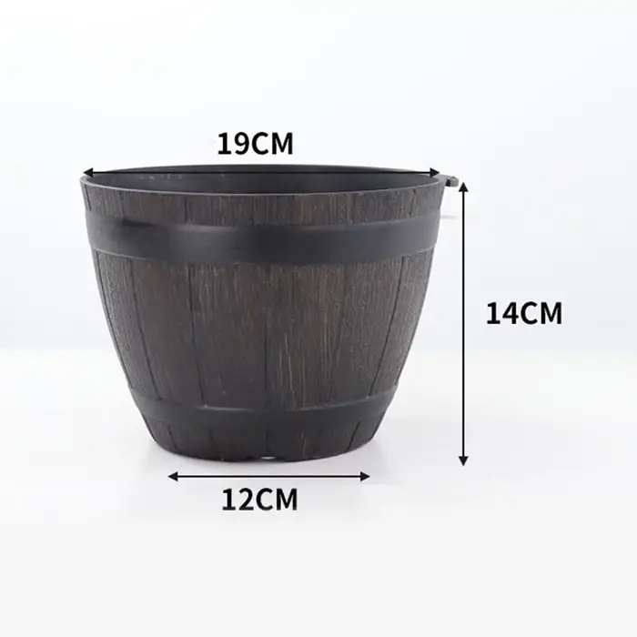 Grand pot de fleurs extérieur et intérieur en résine