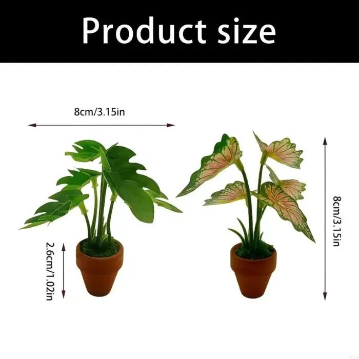 Plantes vertes artificielles miniatures Styles nordiques