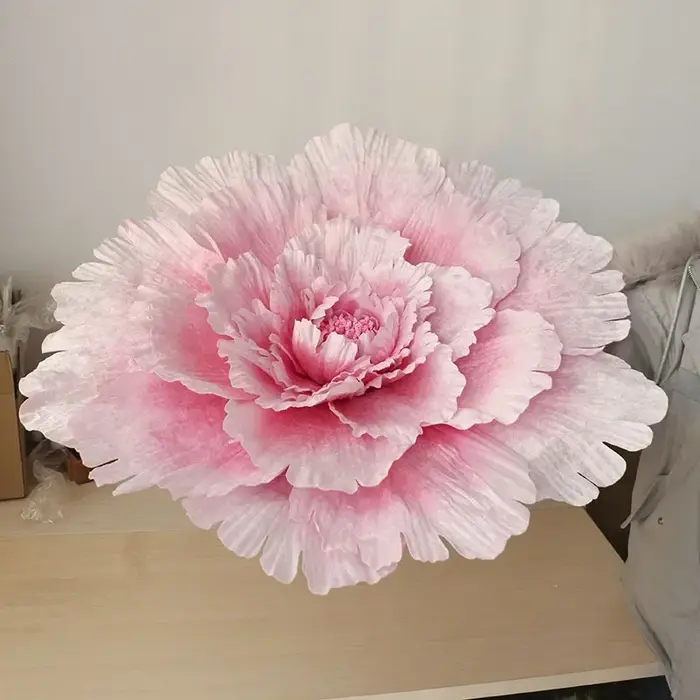 Grande fleur de pivoine géante artificielle en velours