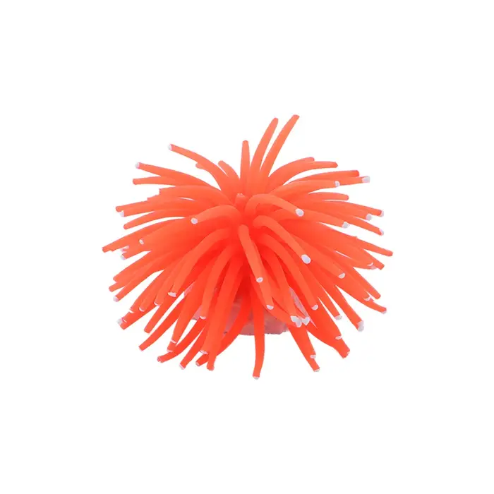 Herbe plastique récif Silicone Aquarium ornement corail ornement décor Silicone plante poisson corai